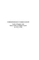 Tapa de Correspondance Corbin-Ivanow