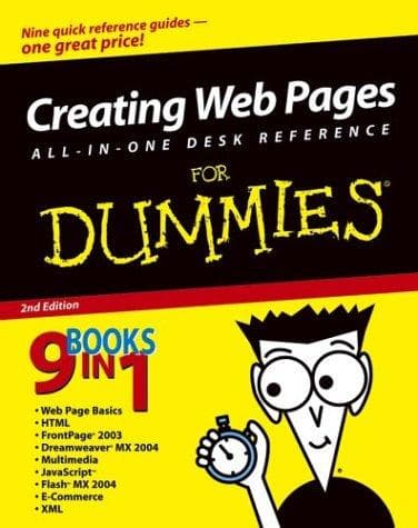 Tapa de Creating web pages all-in-one desk reference for dummies