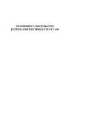 Tapa de Punishment, restorative justice and the morality of law