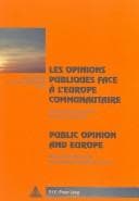 Tapa de Les opinions publiques face á l'Europe communautaire