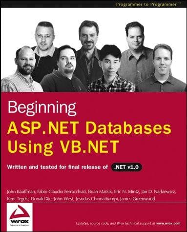 Tapa de Beginning ASP.NET Databases Using VB.NET