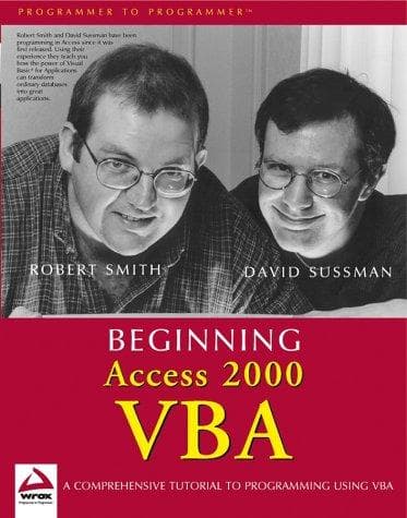 Tapa de Beginning Access 2000 VBA