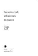 Tapa de International trade and sustainable development
