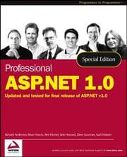 Tapa de Professional ASP.NET 1.0