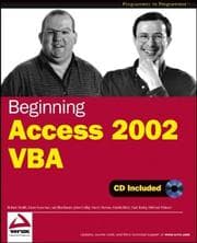 Tapa de Beginning Access 2002 VBA
