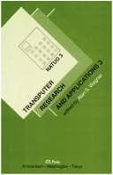 Tapa de Transputer Research and Applications 3, (Transputer and Occam Engineering Systems)
