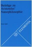 Tapa de Beitrage Zu Aristoteles' Naturphilosophie.