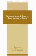Tapa de Postmodern Subjects/postmodern Texts.(Postmodern Studies 13)