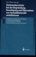 Tapa de Verbraucherschutz bei der Begründung, Beendigung und Übernahme von Immobiliarkreditverhältnissen