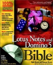 Tapa de Lotus Notes and Domino 5 bible