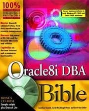 Tapa de Oracle8i DBA bible