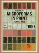 Tapa de Guide to Microforms in Print 1997: Subject