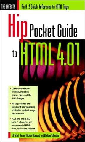 Tapa de Hip pocket guide to HTML 4.01