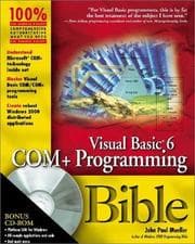 Tapa de Visual basic 6 COM+ Programming Bible