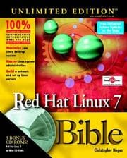 Tapa de Red Hat Linux 7 Bible, Unlimited Edition