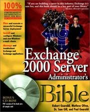 Tapa de Exchange 2000 server administrator's bible
