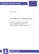 Tapa de Foundations For Knowing God