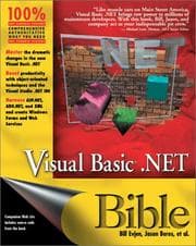 Tapa de Visual Basic .Net bible