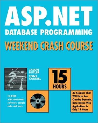 Tapa de ASP.NET database programming weekend crash course
