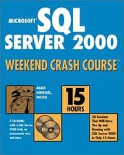 Tapa de Microsoft SQL Server 2000 Weekend Crash Course