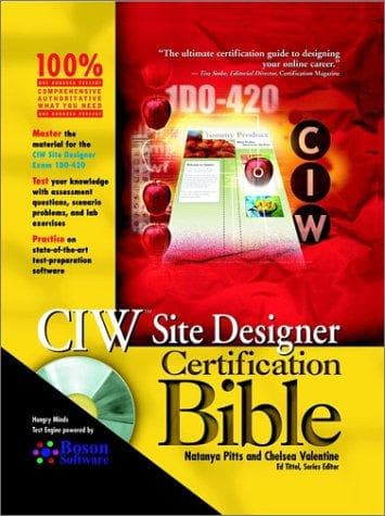 Tapa de CIW Site Designer certification bible