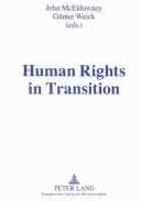 Tapa de Human Rights In Transition