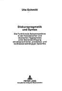 Tapa de Diskurspragmatik Und Syntax