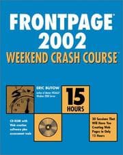 Tapa de FrontPage 2002 Weekend Crash Course