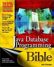 Tapa de Java Database Programming Bible