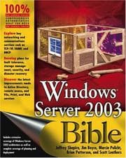 Tapa de Windows Server 2003 bible