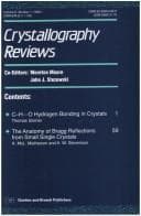 Tapa de Crystallography Reviews, Issue 1