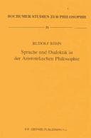 Tapa de Sprache Und Dialektik in Der Aristotelischen Philosophie (Bochumer Studien Zur Philosohpie)