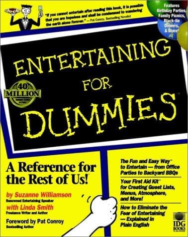 Tapa de Entertaining for dummies