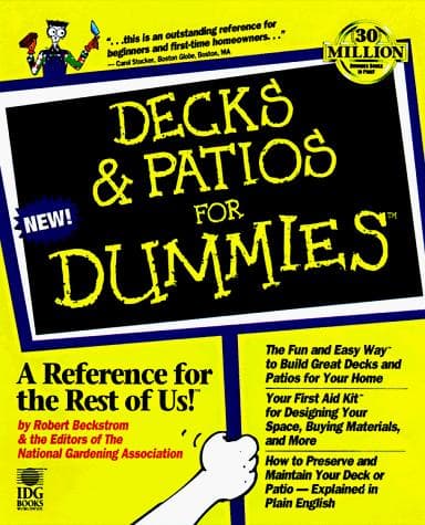 Tapa de Decks & patios for dummies