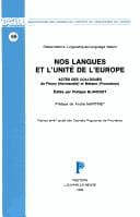 Tapa de Nos langues et l'unité de l'Europe