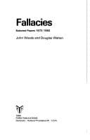 Tapa de Fallacies Selected Papers 1971 - 1982