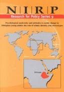 Tapa de Psychological modernity and attitudes to social change in Ethiopian young adults