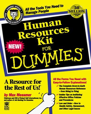 Tapa de Human resources kit for dummies