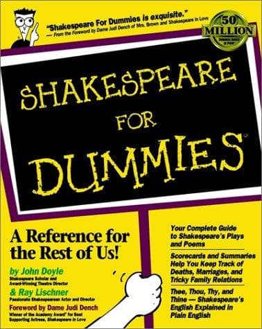 Tapa de Shakespeare for dummies