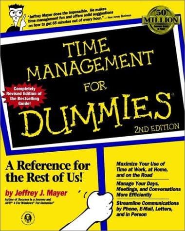 Tapa de Time management for dummies