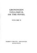 Tapa de Groningen Colloquia on the Novel