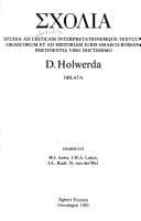 Tapa de Studia Ad Criticam Interpretationemque Textum Graecorum Et Ad Historiam Iuris Graeco-Romani Pertinentia Viro Doctissimo