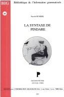 Tapa de La syntaxe de Pindare