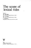Tapa de The Scope of Lexical Rules