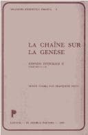 Tapa de La chaîne sur la Genèse. Edition intégrale II. Chapitres 4 à 11