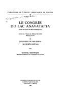 Tapa de Le congrès du Lac Anavatapta (Vies des saints bouddhiques). Tome II