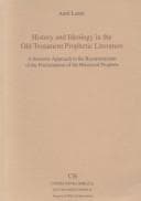 Tapa de History and Ideology in the Old Testament Prophetic Literature