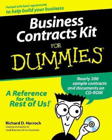 Tapa de Business Contracts Kit for Dummies