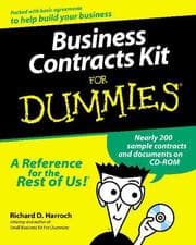 Tapa de Business Contracts Kit for Dummies