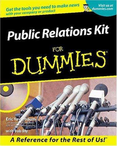 Tapa de Public relations kit for dummies